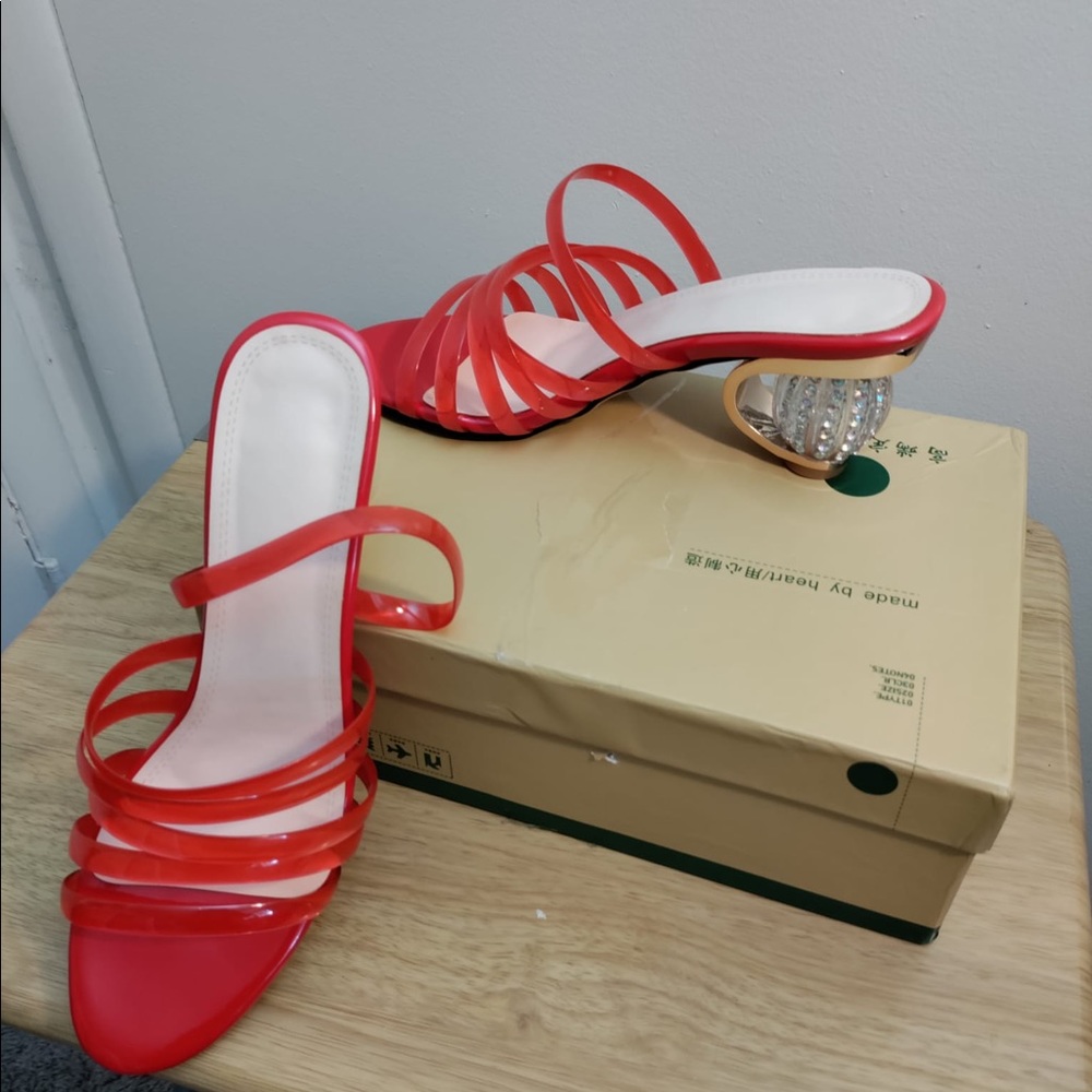 Women’s Red Jelly Sandals